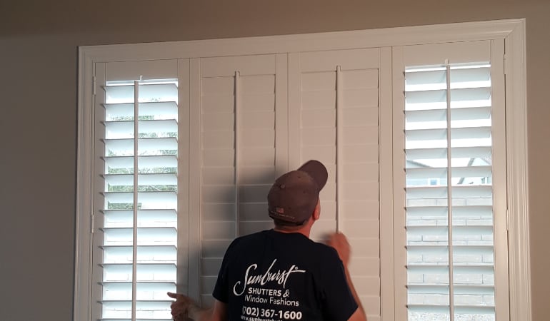 Installation of plantation shutters in New York